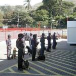 Scott training handlers in PNG