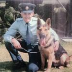 Scott in early days with his first K9 police dog
