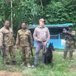 Scott with Papua New Guinea army K9 unit